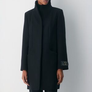 Aritzia Black Cocoon Coat S